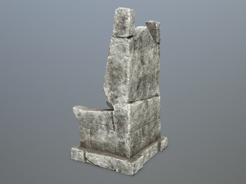 Stone Throne 3D मॉडल