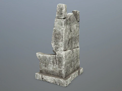 Stone Throne 3D Model