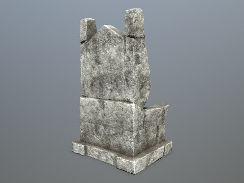 Stone Throne 3D मॉडल