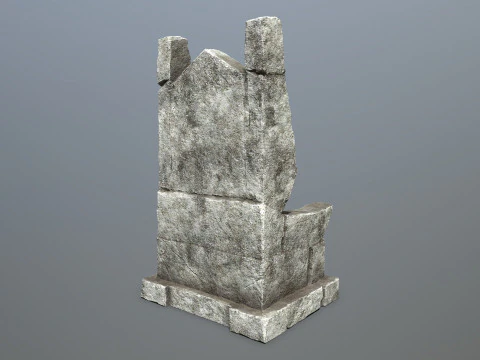 Stone Throne 3D Model