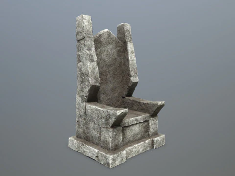 Stone Throne 3D Model
