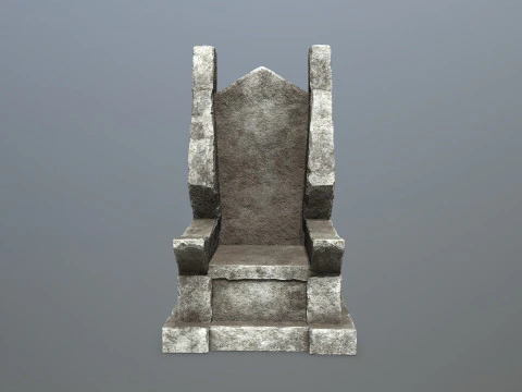 Stone Throne 3D Model