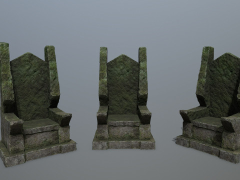 Stone Throne 3D 모델
