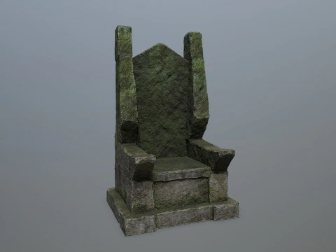 Stone Throne 3D Model