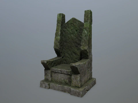 Stone Throne 3D Model