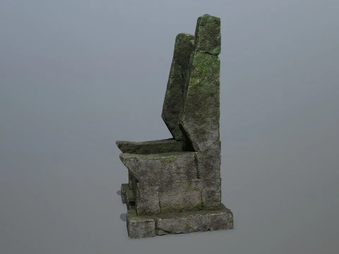 Stone Throne 3D Model