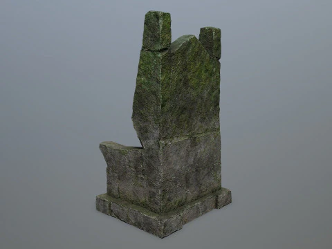 Stone Throne 3D Model