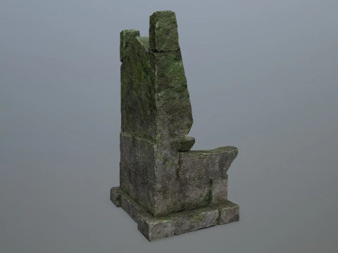 Stone Throne 3D Model