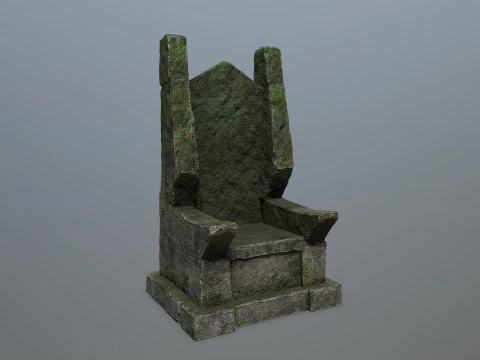 Stone Throne 3D Model