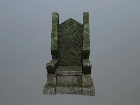 Stone Throne 3D Model