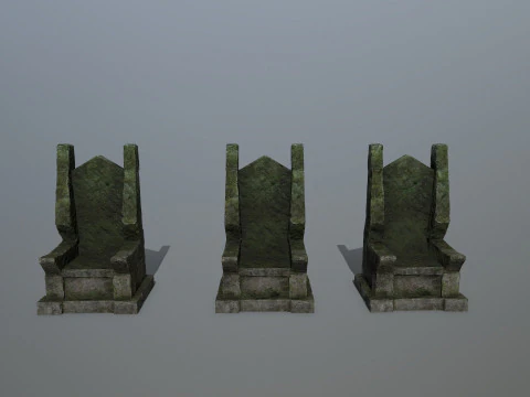 Stone Throne 3D Model