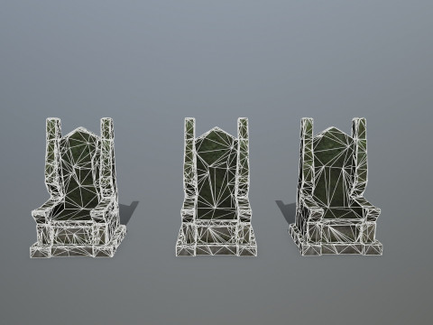 Stone Throne 3D मॉडल