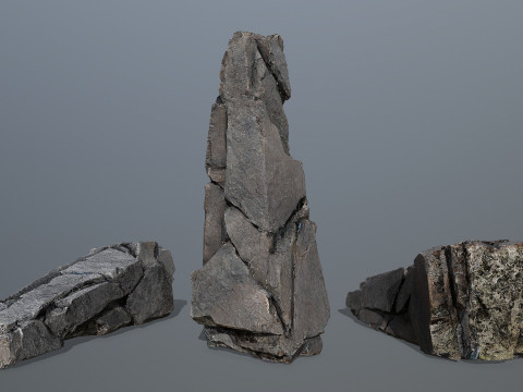 Cliff rocks 3D 모델