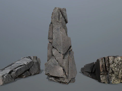 Cliff rocks 3D Model