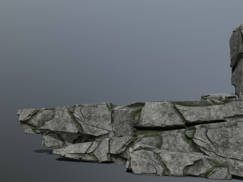 Cliff rocks Model 3D