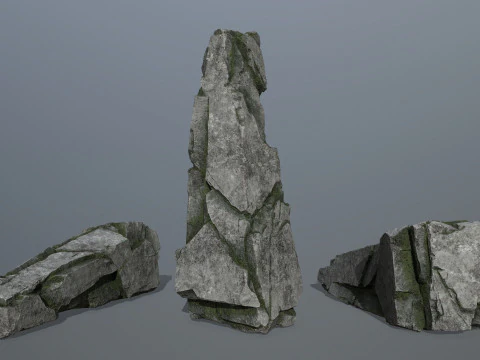 Cliff rocks 3D Model