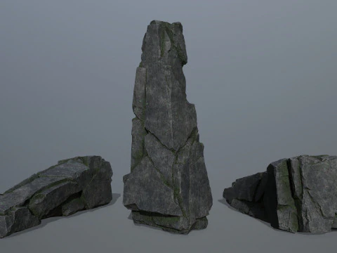 Cliff rocks 3D Model
