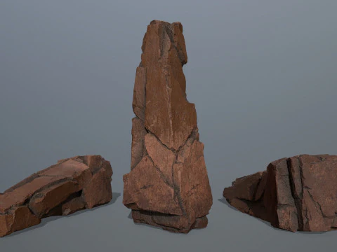 Desert Rocks 3D Model