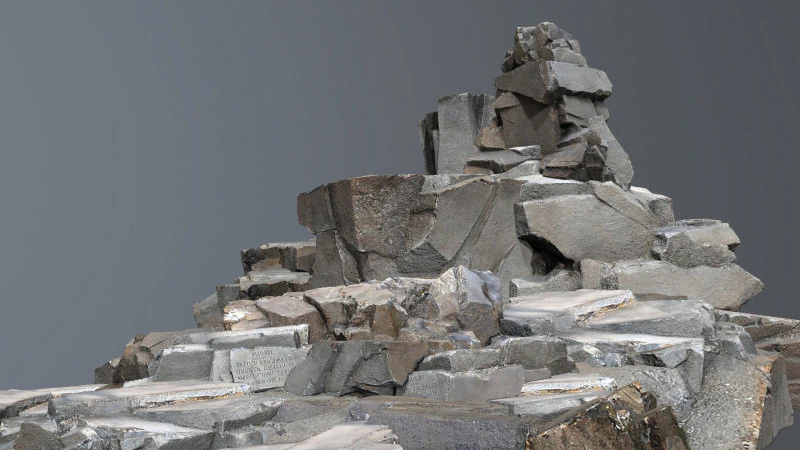 Cliff rocks 3D Model .c4d .max .obj .3ds .fbx .stl .blend 