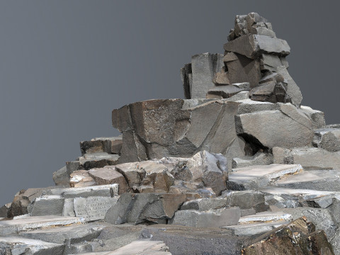 Cliff rocks Model 3D