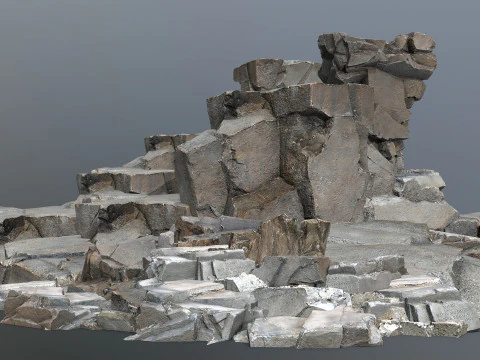 Cliff rocks 3D Model