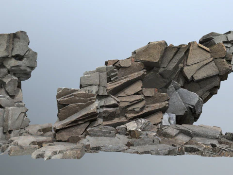Cliff rocks 3D Model
