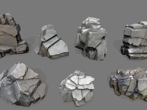 Cliff rocks 3D 모델