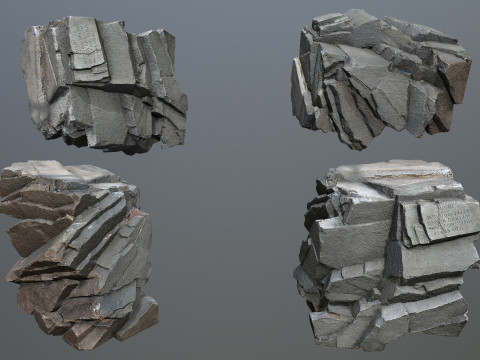 Cliff rocks 3D 모델