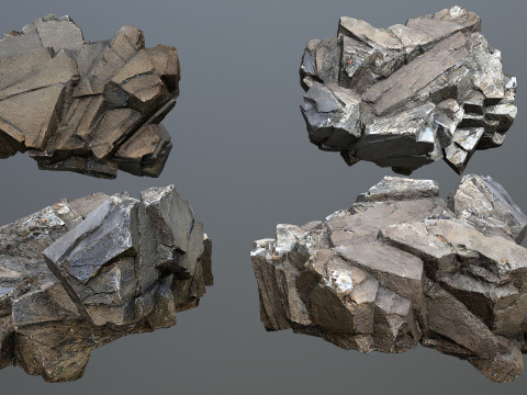Cliff rocks 3D 모델