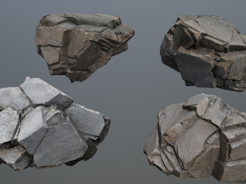 Cliff rocks 3D 모델