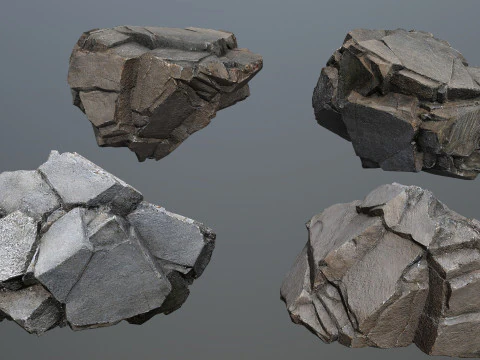Cliff rocks 3D Model