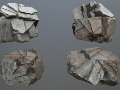 Cliff rocks 3D 모델