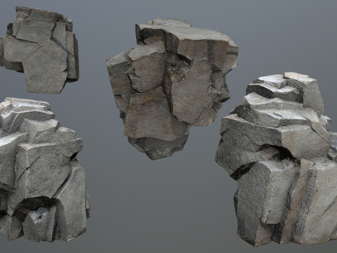 Cliff rocks 3D 모델