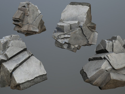 Cliff rocks 3D 모델