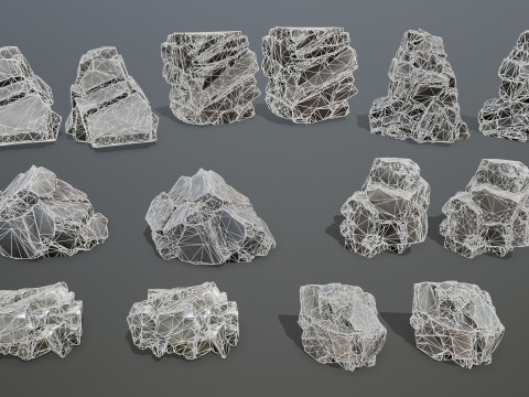 Cliff rocks 3D 모델