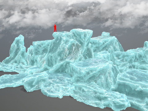 Ice rocks Model 3D