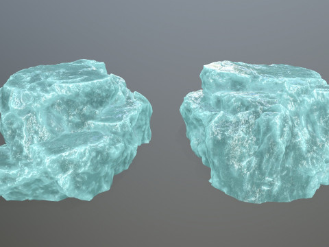 Ice rocks Model 3D