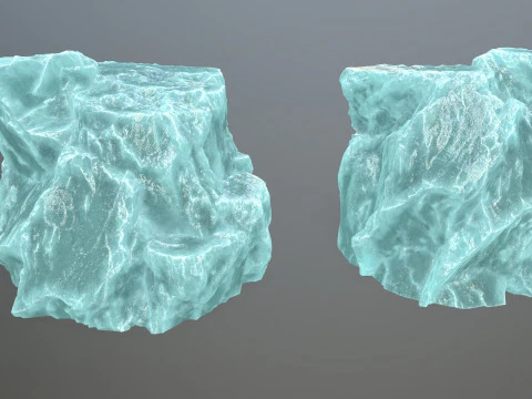 Ice rocks 3D Model