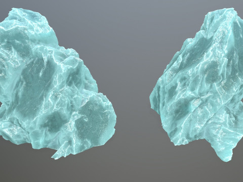 Ice rocks Model 3D