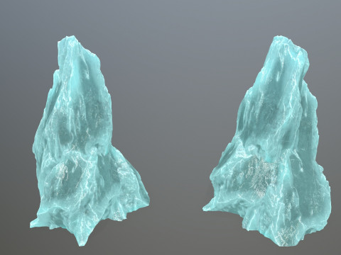Ice rocks Model 3D