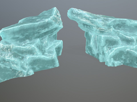 Ice rocks Model 3D
