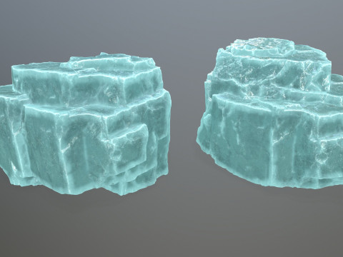Ice rocks Model 3D