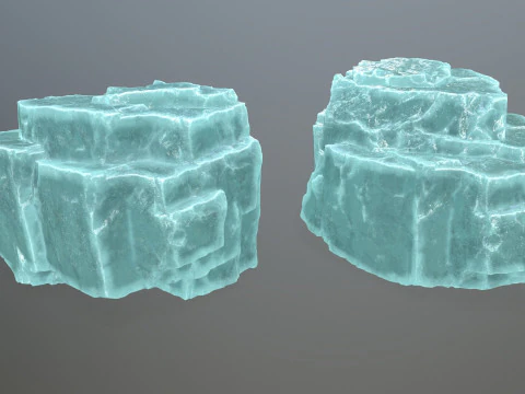 Ice rocks 3D Model