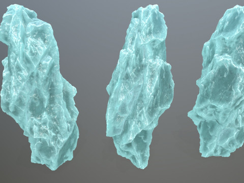 Ice rocks Model 3D