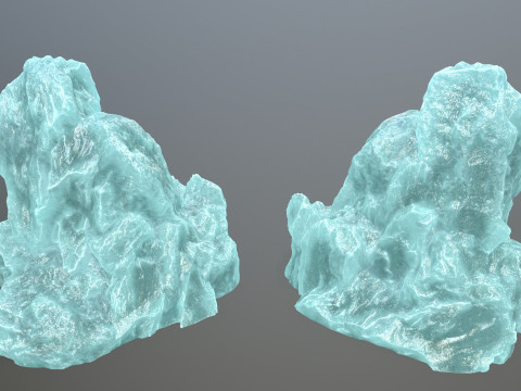 Ice rocks Model 3D