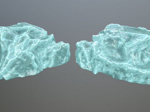 Ice rocks Model 3D