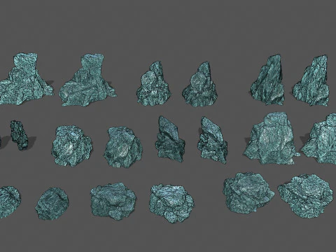 Ice rocks 3D Model