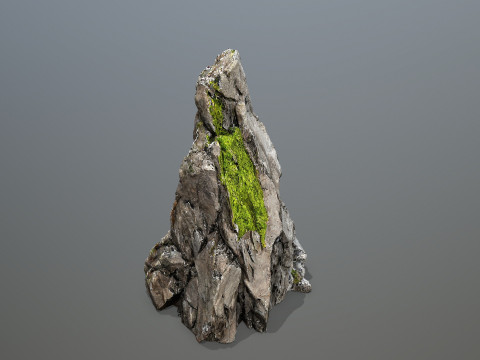 Mossy cliff rocks 3D 모델