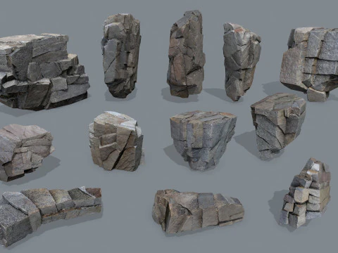 Rocce della scogliera Modello 3D