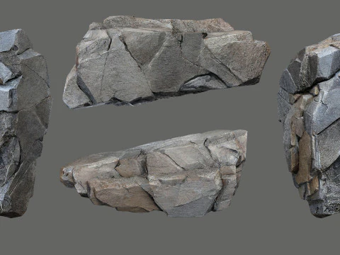 Cliff rocks 3D Model